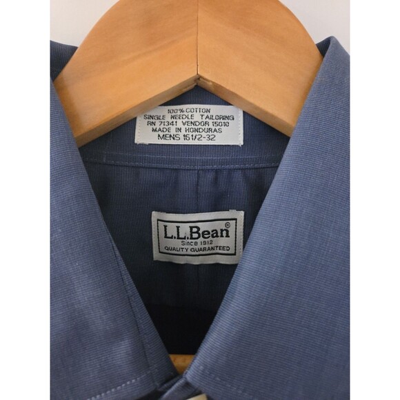 #69 LL Bean, RN#71341, 100% Cotton Buttoned Down, Blue 15.5 - 32 - Picture 3 of 4